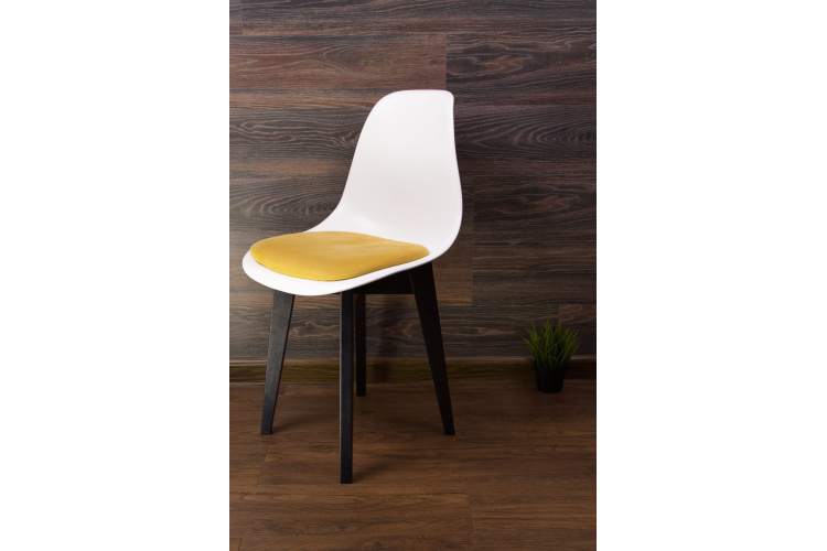 Стул Сашш чёрный /белый, горчичный-7