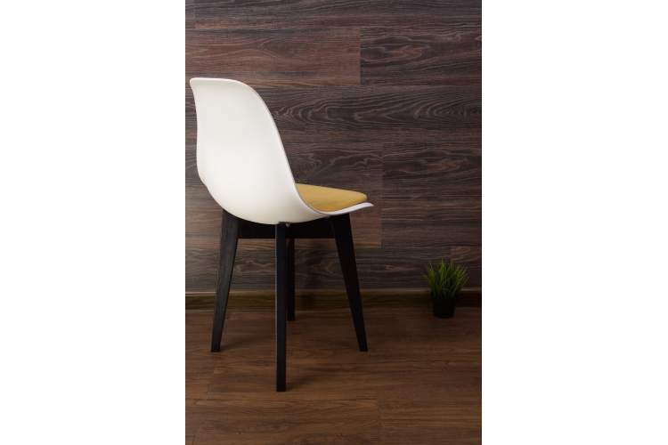 Стул Сашш чёрный /белый, горчичный-3