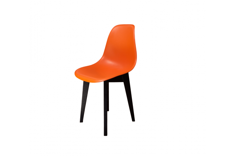 Стул Сашш чёрный /оранжевый