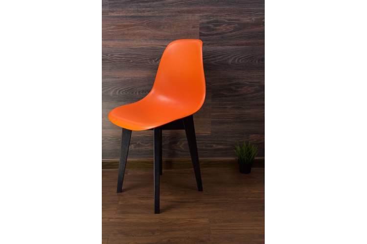 Стул Сашш чёрный /оранжевый-7