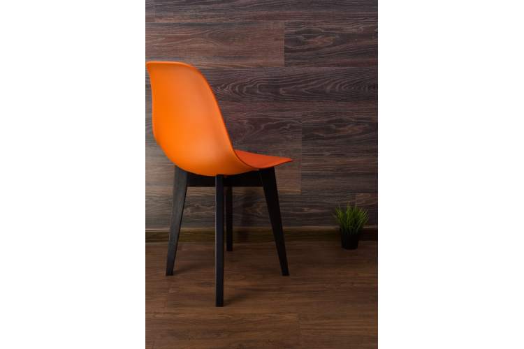 Стул Сашш чёрный /оранжевый-3
