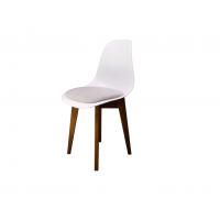 Стул Сашш орех /белый, серый