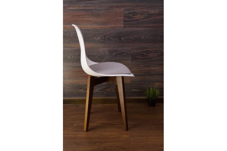 Стул Сашш орех /белый, серый-2