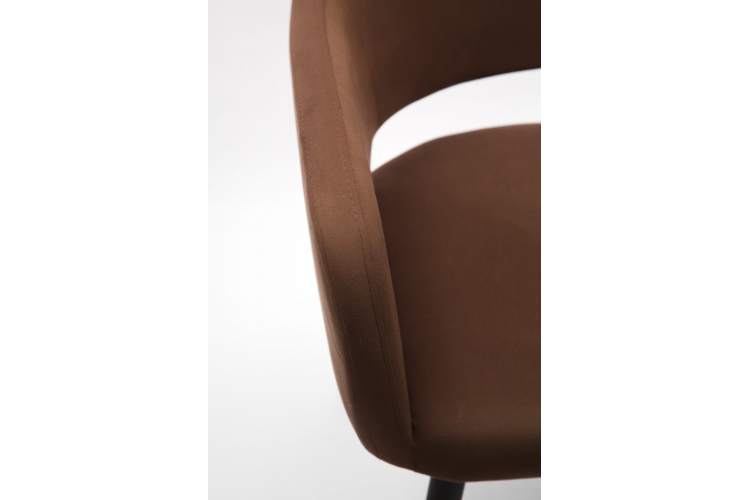 Стол Монте К 100 орех с креслами Пичч велюр коричневый-6