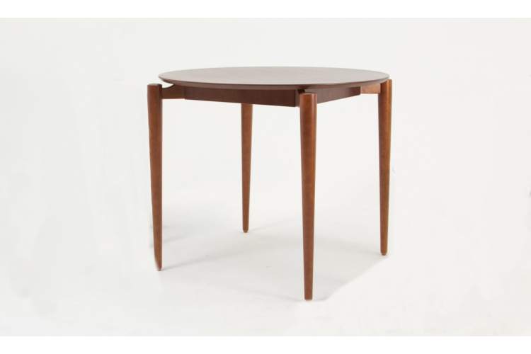 Стол Pawook К 90 орех со стульями Франк ПМ орех/бежевая рогожка-3