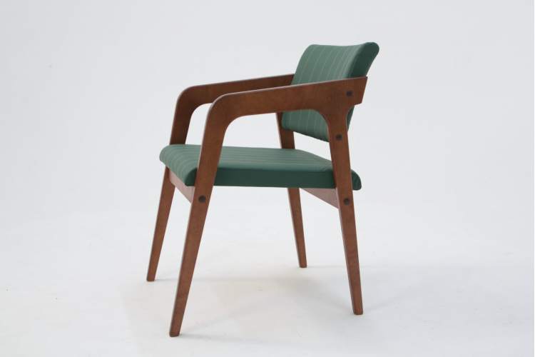 Стул-кресло Шадди орех/зелёный-4