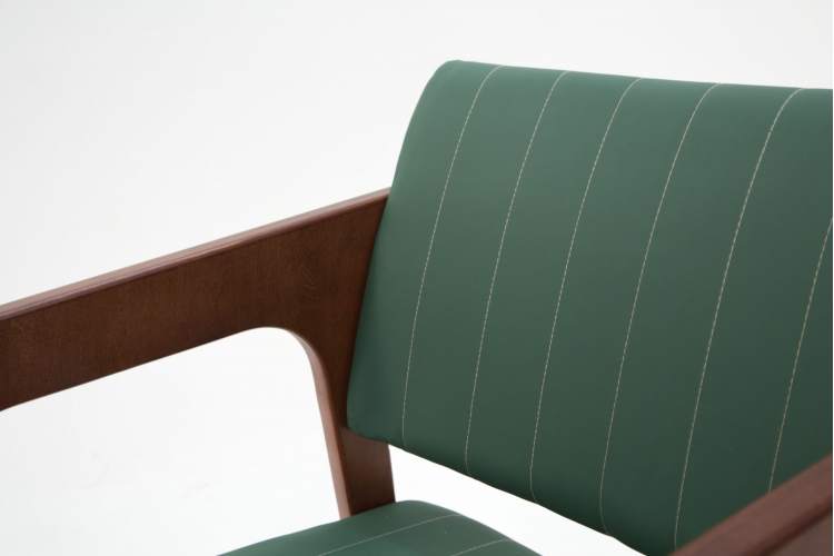 Стул-кресло Шадди орех/зелёный-8