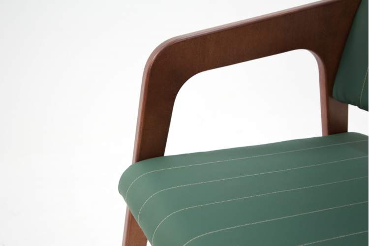 Стул-кресло Шадди орех/зелёный-9