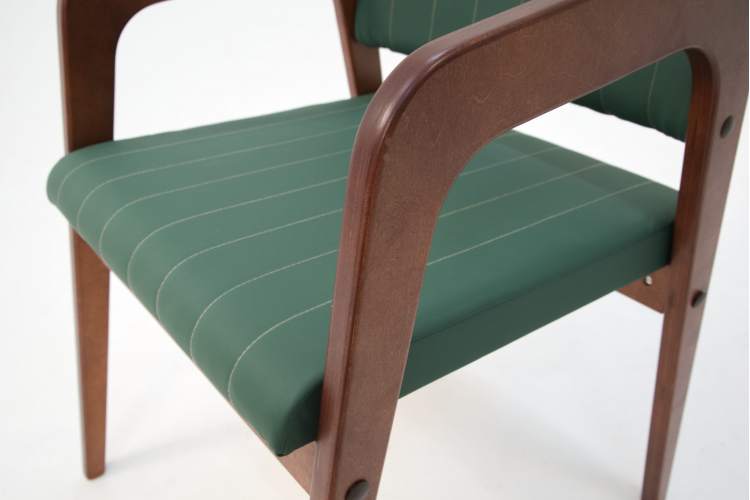 Стул-кресло Шадди орех/зелёный-10