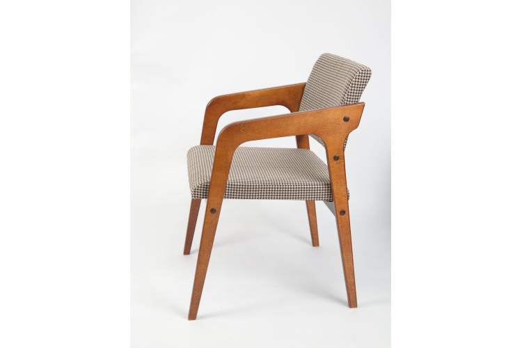 Стул-кресло Шадди орех/гусиная лапка-2