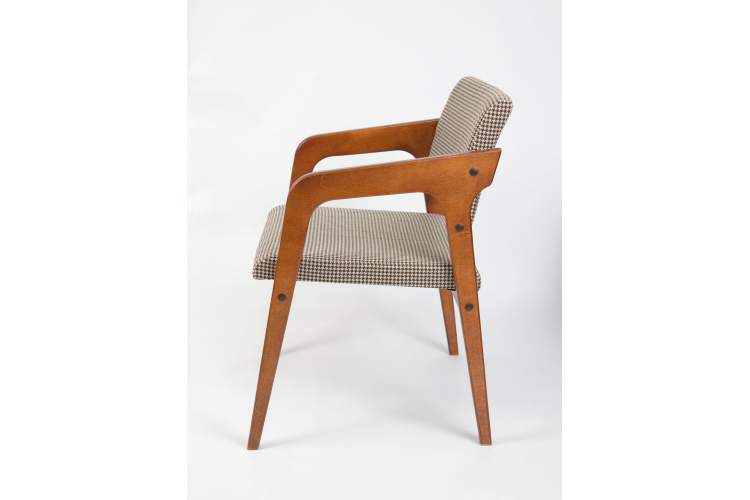 Стул-кресло Шадди орех/гусиная лапка-1