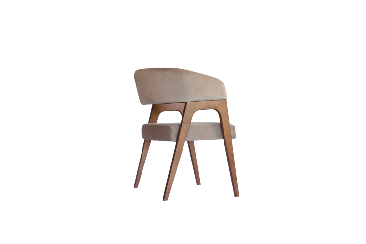 Стул-кресло Бакки орех/ бежевый