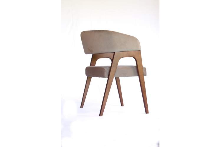 Стул-кресло Бакки орех/ бежевый-7