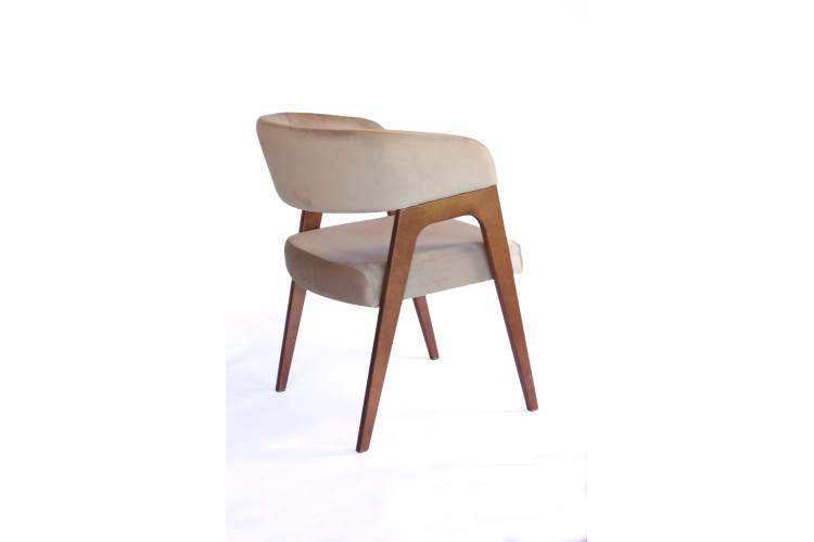 Стул-кресло Бакки орех/ бежевый-8