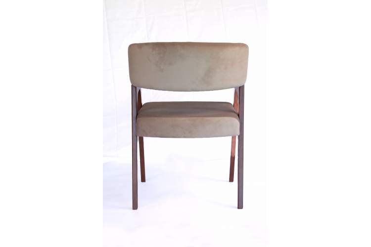 Стул-кресло Бакки орех/ бежевый-9