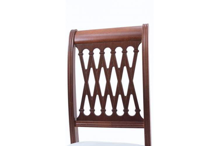 Обеденная группа Моцарт 120 со стульями Рич/ серый, Орех-7