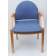 Стул-кресло Джуно 2.0, Натуральное дерево/ Синий