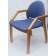 Стул-кресло Джуно 2.0, Натуральное дерево/ Синий