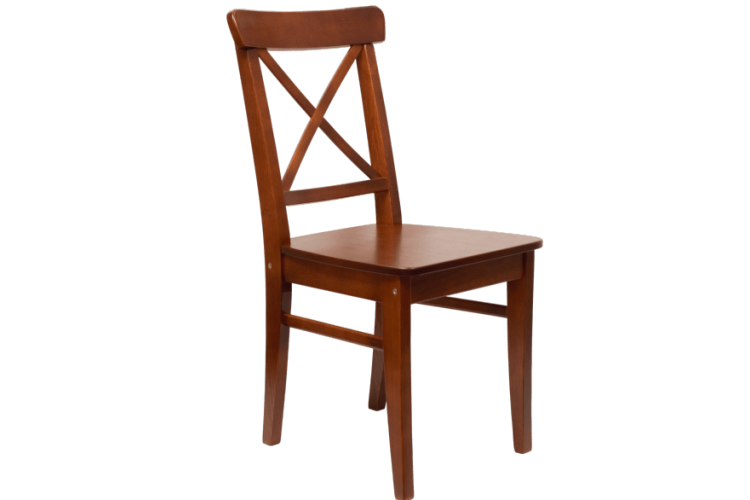 Стол Сканди К 90 орех/слоновая кость со стульями Ингольф орех-5