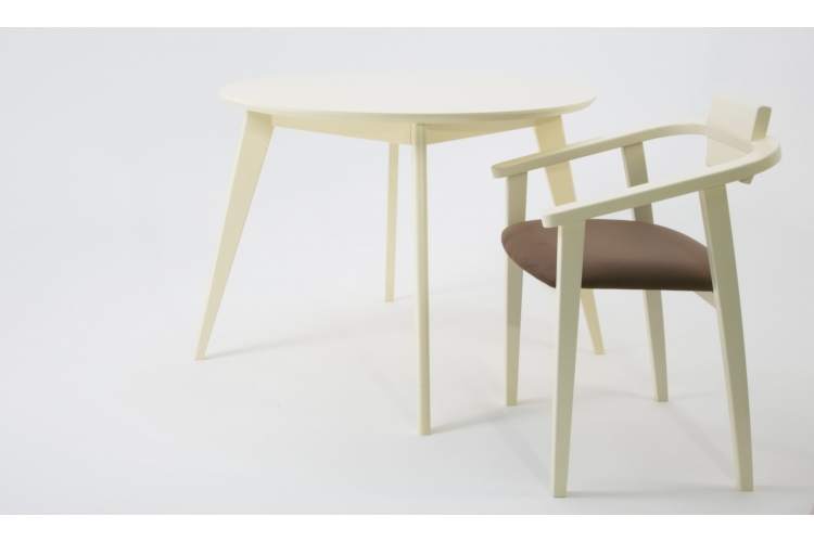 Стул-кресло Челси ПМ слоновая кость коричневый-7