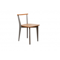 Стул Франк Ж, Натуральное дерево/Серый