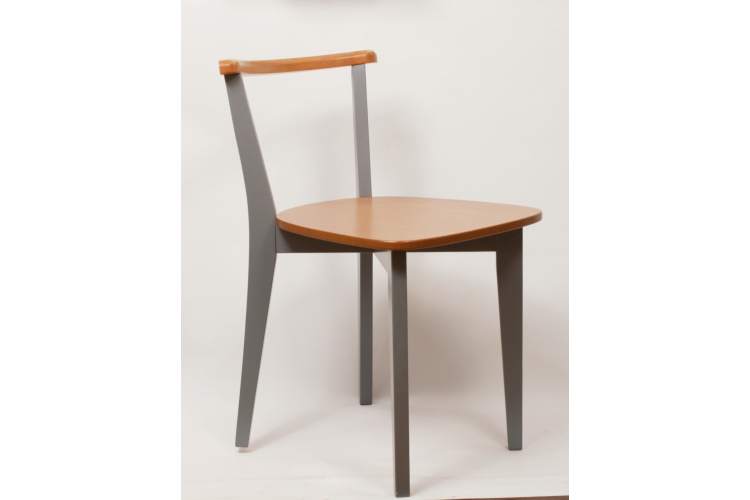Стул Франк Ж, Натуральное дерево/Серый-11