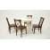 Обеденная группа стол Бизе со стульями Ингольф,слоновая кость, орех