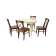 Обеденная группа стол Бизе со стульями Ингольф,слоновая кость, орех
