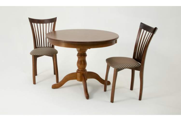 Обеденная группа Брамос К 100 орех со стульями Миранда орех ромб коричневый