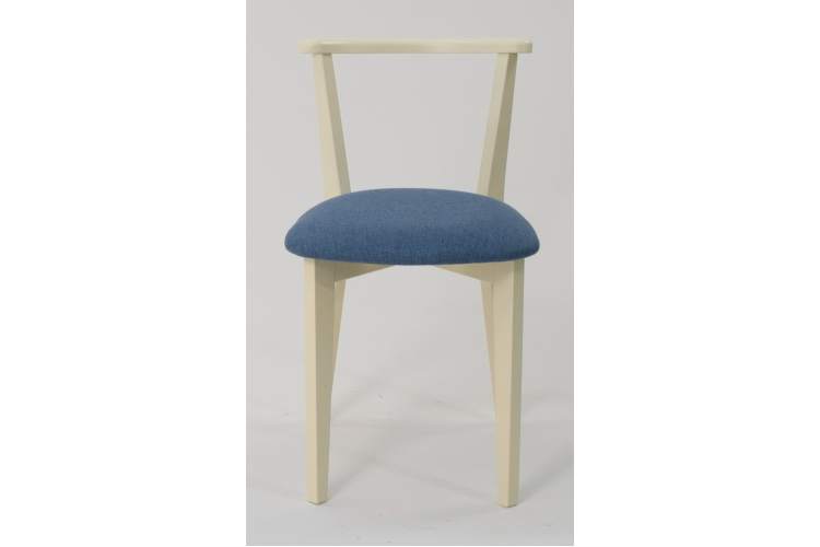 Стул Франк слоновая кость синий-2