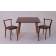 Стол Монте М 100 орех со стульями Франк орех велюр коричневый