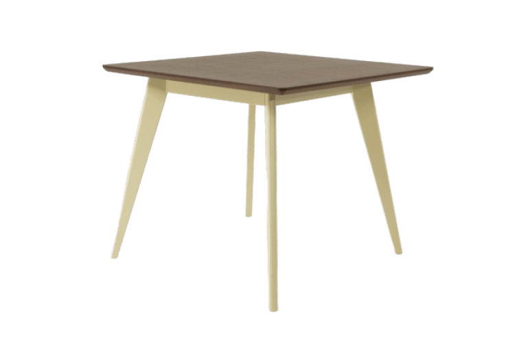 Стол обеденный Сканди М100, слоновая кость/орех