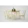 Стол Сканди 120 слоновая кость/натур со стульями Ингольф слоновая кость