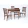 Обеденная группа Моцарт 120 со стульями Рич/ серый, Орех