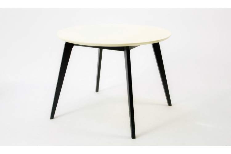 Стол Arki К 90 чёрный/слоновая кость-1