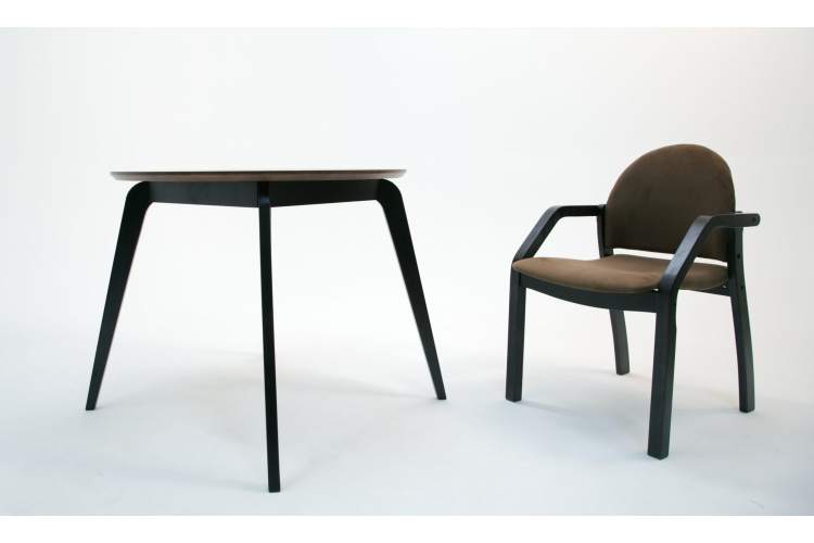 Стул-кресло Джуно 2.0 чёрный/коричневый-8