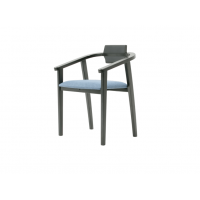 Стул-кресло Челси ПМ чёрный/синий