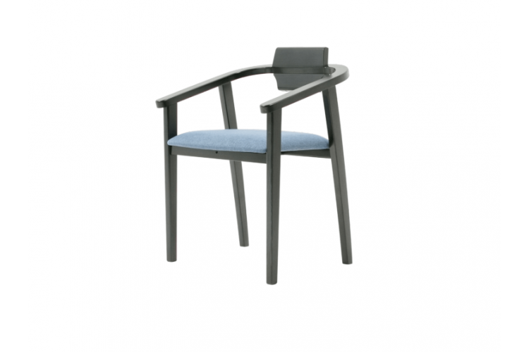 Стул-кресло Челси ПМ чёрный/синий