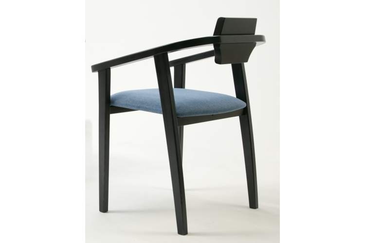 Стул-кресло Челси ПМ чёрный/синий-2