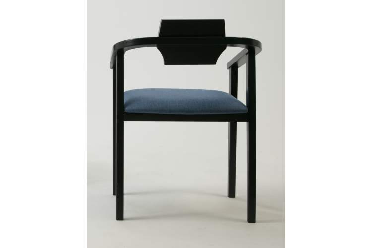 Стул-кресло Челси ПМ чёрный/синий-3