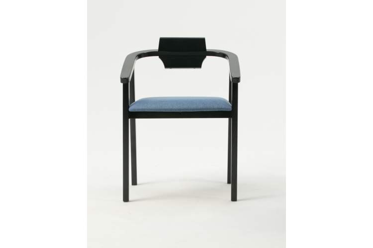 Стул-кресло Челси ПМ чёрный/синий-6