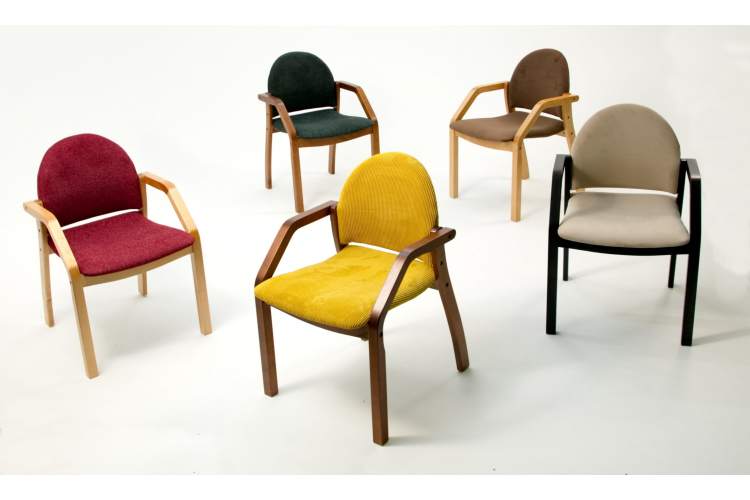 Стул-кресло Джуно 2.0 чёрное дерево/гусиная лапка-8