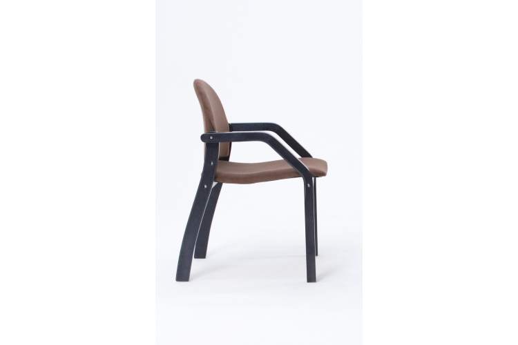 Стул-кресло Джуно 2.0 чёрный/коричневый-1