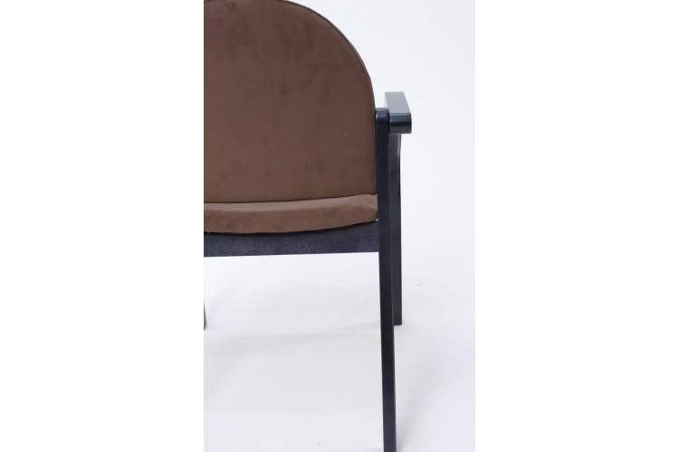 Стул-кресло Джуно 2.0 чёрный/коричневый-7