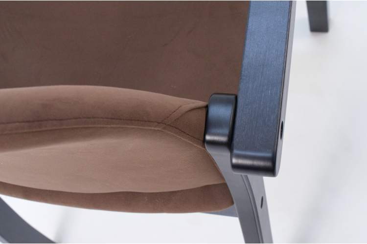 Стул-кресло Джуно 2.0 чёрный/коричневый-6