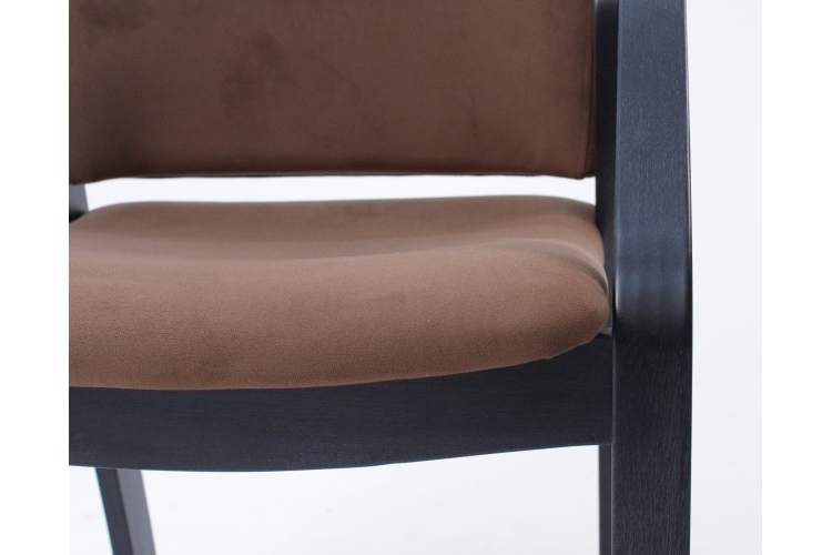 Стул-кресло Джуно 2.0 чёрный/коричневый-5