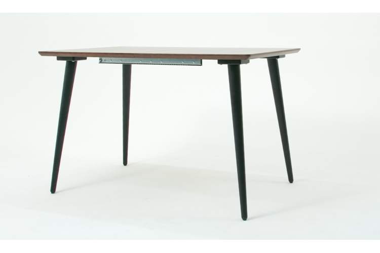 Стол Монте 120 чёрное дерево/орех-3