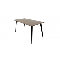 Стол Монте 120 чёрное дерево/орех