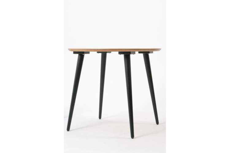 Стол Монте К 90 чёрное дерево/натур-6