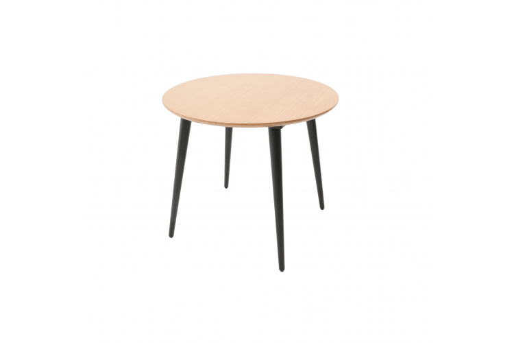 Стол Монте К 90 чёрное дерево/натур